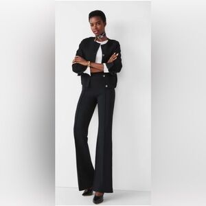 NEW SPANX Black high rise Flare in ponte classic black Women's Pants